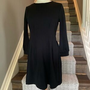 Ann Taylor Elegant Knit Black Dress